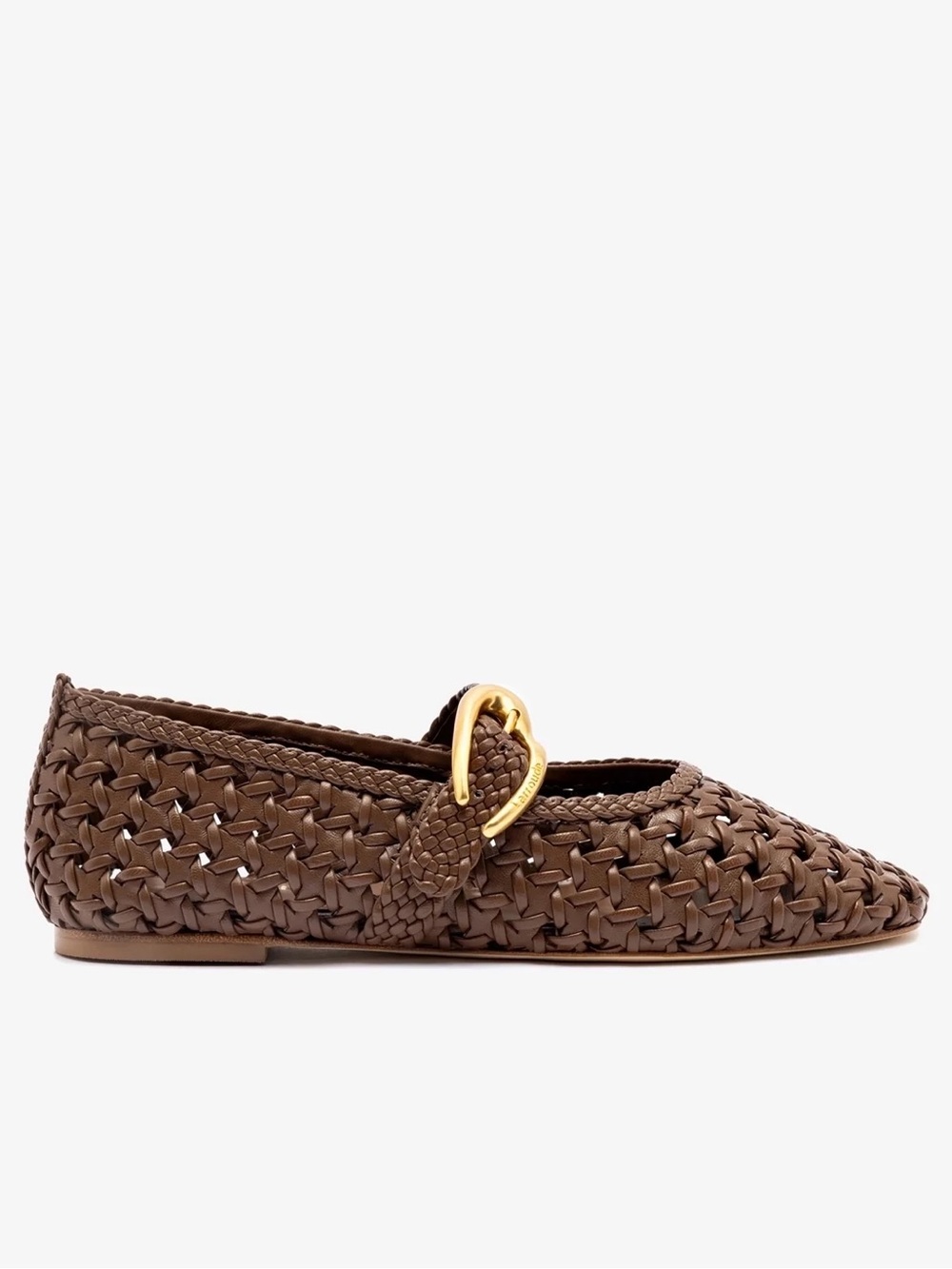 Larroude Verona New Macrame In Burnt Umber Leather